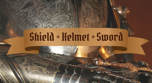 Shield, Helmet and Sword
