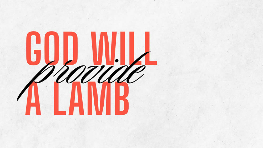 God will provide a Lamb